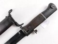 Norwegen,  Seitengewehr Modell  84/98 der Wehrmacht aptiert für Modell 1957 Selbstladegewehr mit Tragehaken für ein U.S. Lochkoppel