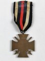 Ehrenkreuz für Frontkämpfer am Band, Hersteller L.N.B.G. Band mit Kleberesten