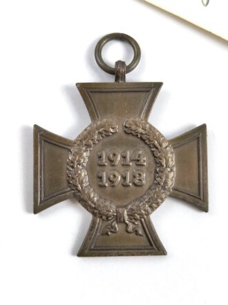 Ehrenkreuz für Kriegsteilnehmer mit Hersteller CW...
