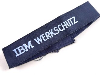 Ärmelband " IBM Werkschutz ", Länge 37cm