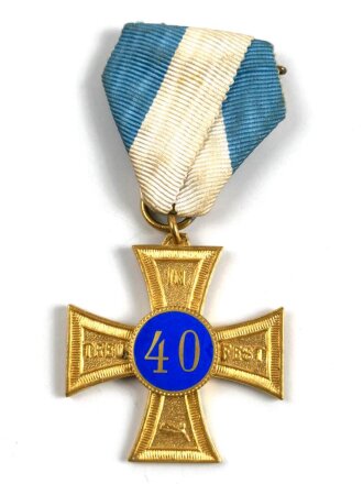 Deutschland nach 1945, Ehrenkreuz " In Treue Fest " in Gold für langjährige Mitgliedschaft im Krieger und Soldatenverein Bayern