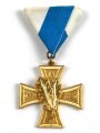 Deutschland nach 1945, Ehrenkreuz " In Treue Fest " in Gold mit Eichenlaub für 60 Jahre, für langjährige Mitgliedschaft im Krieger und Soldatenverein Bayern