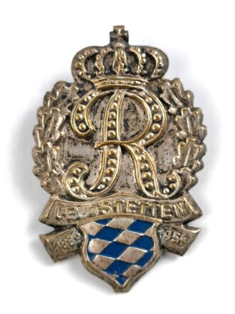 Blechabzeichen zur Erinnerung an den 85. Geburtstag Kronprinz Rupprechts von Bayern am 18. Mai 1954 in Leutstetten