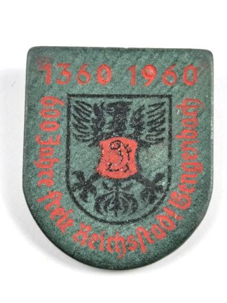 Holzabzeichen, 600 Jahre freie Reichsstadt Gengenbach 1960