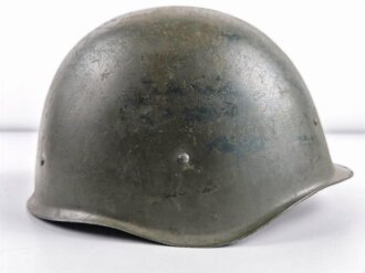 Russland nach 1945, Stahlhelm Modell 1940 aus der Zeit des "Kalten Krieges". Gebraucht