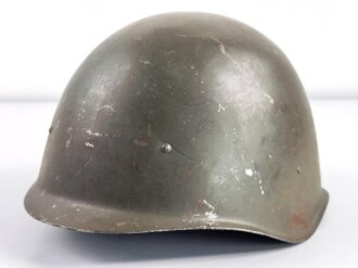 Russland nach 1945, Stahlhelm Modell 1940 aus der Zeit des "Kalten Krieges". Gebraucht, Größe 59