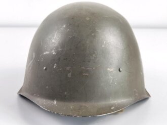 Russland nach 1945, Stahlhelm Modell 1940 aus der Zeit des "Kalten Krieges". Gebraucht, Größe 59