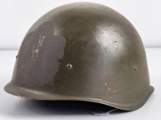 Russland nach 1945, Stahlhelm Modell 1940 aus der Zeit des "Kalten Krieges". Gebraucht