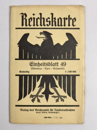 Reichskarte, Einheitsblatt 49, Lüneburg - Ülzen...
