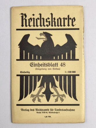 Reichskarte, Einheitsblatt 48, Umgebung von Soltau
