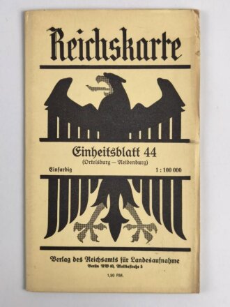 Reichskarte, Einheitsblatt 44, Ortelsburg - Neidenburg