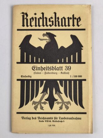 Reichskarte, Einheitsblatt 39, Labes - Falkenburg - Kallies