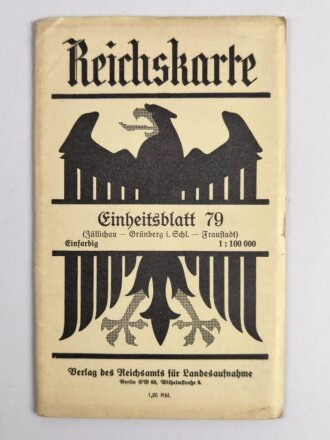 Reichskarte, Einheitsblatt 79, Züllichau -...