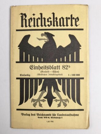 Reichskarte, Einheitsblatt 82b, Krefeld - Essen