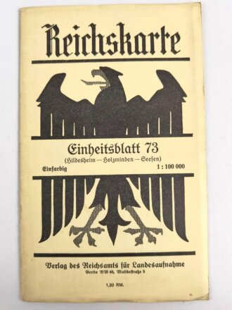 Reichskarte, Einheitsblatt 73, Hildesheim - Holzminden -...