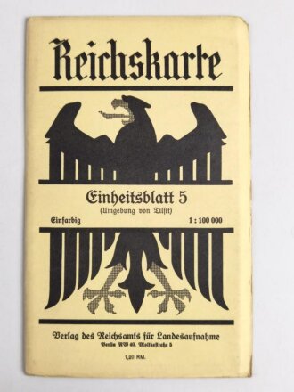 Reichskarte, Einheitsblatt 5, Umgebung von Tilsit