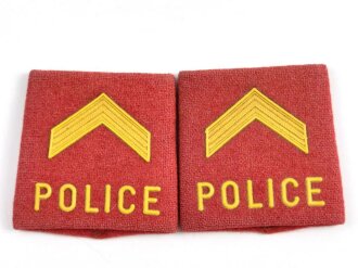 Paar Schulterklappen Überschübe "Police"
