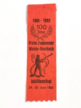 Feuerwehr, Abzeichen Freiwillige Feuerwehr Nieder- Beerbach, Jubiläumsfest 24.- 27. Juni 1983