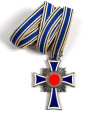 Ehrenkreuz der Deutschen Mutter ( Mutterkreuz ) in Silber , an langem Band