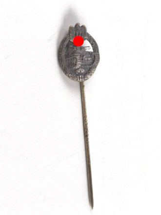 Miniatur, Panzerkampfabzeichen in Silber, Größe 16 mm