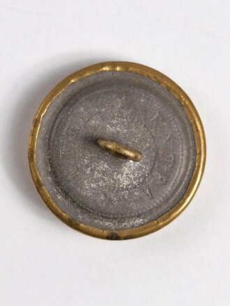 Preussen , messingfarbener Knopf für den Waffenrock der Beamten , Durchmesser 24 mm