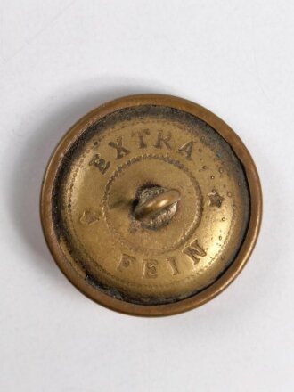 Preussen , kupferfarbener Knopf für den Waffenrock der Beamten , Durchmesser 23 mm
