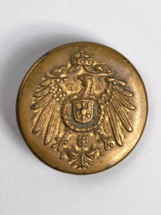 Kaiserreich, messingfarbener Knopf für den Waffenrock der Beamten , Durchmesser 22 mm