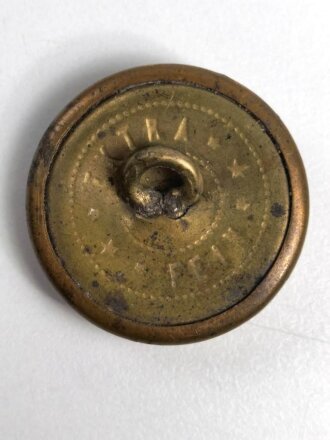 Kaiserreich, kupferfarbener Knopf für den Waffenrock der Beamten , Durchmesser 23 mm