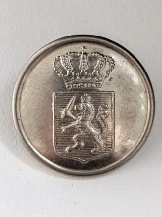 Kaiserreich ,silberfarbener Knopf für den Waffenrock der Beamten , Durchmesser 25 mm