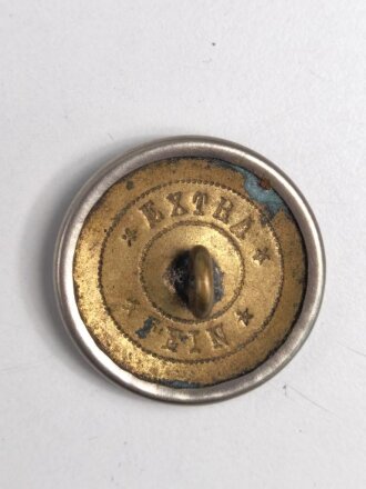 Kaiserreich ,silberfarbener Knopf für den Waffenrock der Beamten , Durchmesser 25 mm
