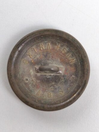 Kaiserreich , messingfarbener Knopf für den Waffenrock der Beamten , Durchmesser 23 mm