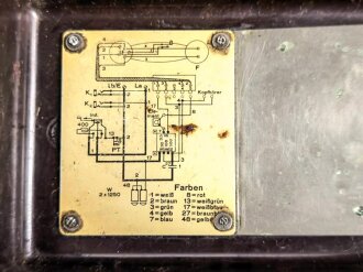 Feldfernsprecher 33 Wehrmacht datiert 1940, Gebraucht, ungereinigt, Kabel neuzeitlich ergänzt,  Funktion nicht geprüft