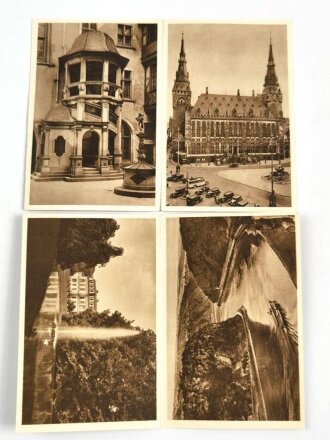 Reichswinterhilfe Lotterie 1934/35, 4 Ansichtskarten aus der Serie " Das schöne Deutschland"
