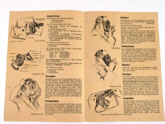 Gebrauchsanweisung "Die deutsche Volksgasmaske VM40", sehr guter Zustand
