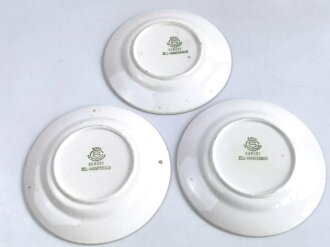 N.S. Volkswohlfahrt, 3 Steingut Teller " Mutter und Kind" jeweils 17cm, Randbeschädigungen