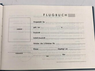 Deutschland nach 1945, " Flugbuch für Motorflieger" nicht ausgefüllt