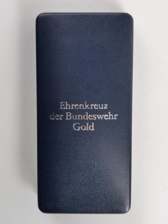 Ehrenkreuz der Bundeswehr in gold, im Etui