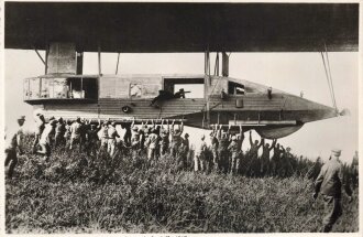 Kriegs Luftschiffe: Führergondel eines Armee Luftschiffs 1917. Kauffoto 10 x 15cm