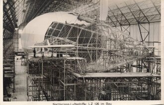 Nachkriegs Luftschiffe: LZ 126 im Bau. Kauffoto 10 x 15cm