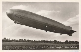 Ansichtskarte "LZ 127 Graf Zeppeilin beim Aufstieg"