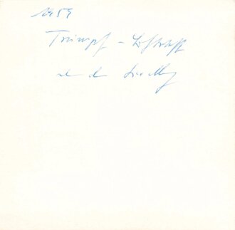 2 Fotos " Trumpf" Luftschiff über Darmstadt? , datiert 1959/61. Maße 7 x 10 und 7 x 7cm