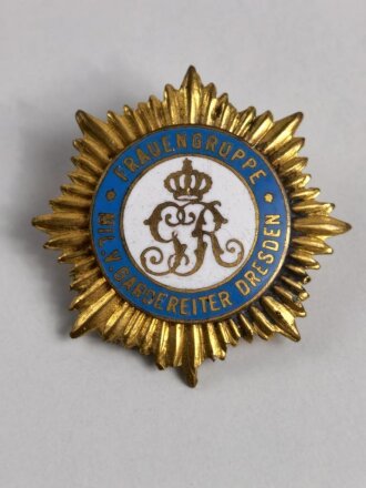 Mitgliedsabzeichen " Frauengruppe des Militärverein Gardereiter Dresden"  32mm