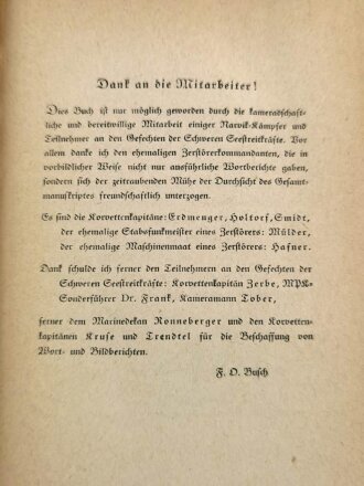 "Narvik. Vom Heldenkampf deutscher Zerstörer", datiert 1940, 408 Seiten, gebraucht, DIN A5