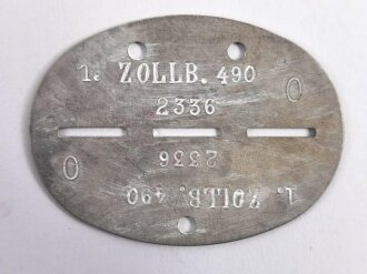 Erkennungsmarke Wehrmacht aus Aluminium eines...