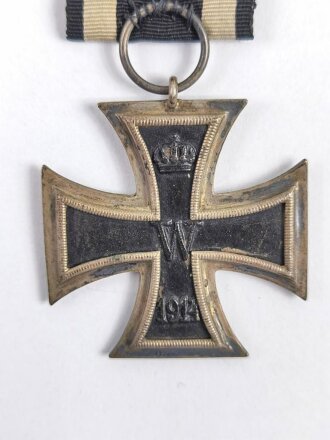 1. Weltkrieg, Eisernes Kreuz 2. Klasse 1914 am Band, dieses wurde am Bandring vernäht