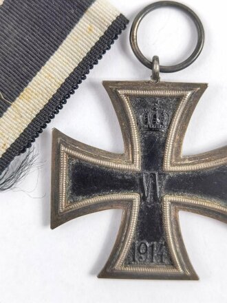 1. Weltkrieg, Eisernes Kreuz 2. Klasse 1914 mit Hersteller " KO " im Bandring, magnetisch