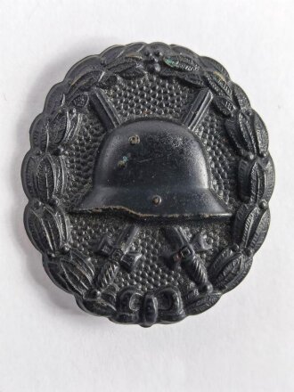 1. Weltkrieg, Verwundetenabzeichen Schwarz, Buntmetall lackiert, Nadel fehlt