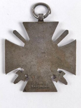 Ehrenkreuz für Frontkämpfer mit Band, magnetisch, Hersteller 39 R.V. Pforzheim
