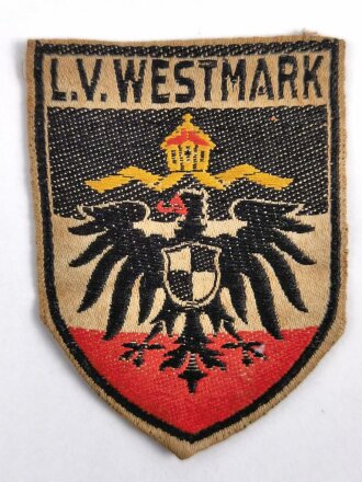 Ärmelabzeichen Stahlhelm Bund, L.V. Westmark