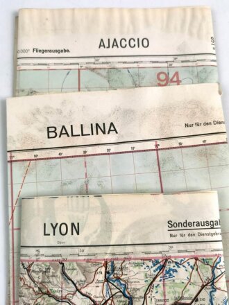 3 Stück Deutsche Fliegerkarte der Wehrmacht , nach dem Krieg Rückseitig nochmals bedruckt " Schwerter zu Pflugscharen",